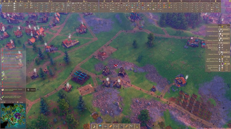 Pioneers of Pagonia Full Version menghadapi cuaca ekstrem dengan kabut ungu misterius
