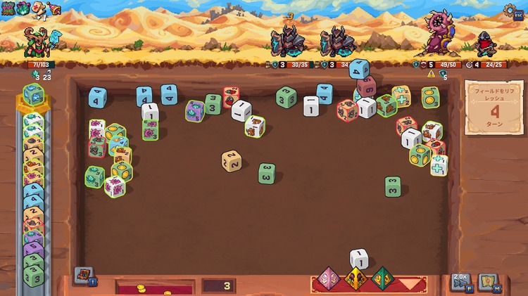 Rune Dice Roguelite Deckbuilding Dice Combat Gameplay